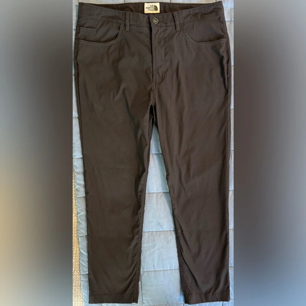 The North Face Mens Pants 32 Brown Hiking Outdoor Stretch 26 Inseam
